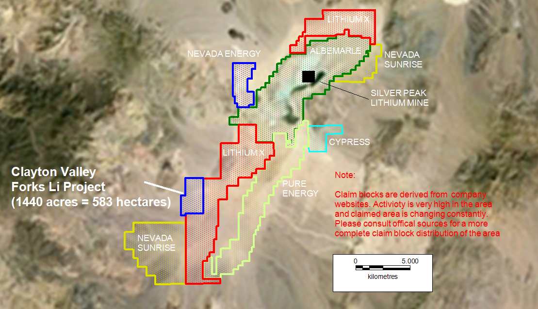 Image result for lithium mining nevada map