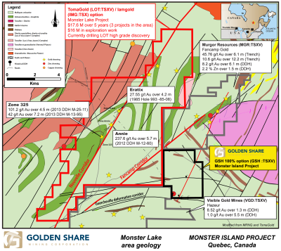 Golden Share Mining Corporation, Tuesday, May 27, 2014, Press release picture