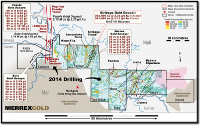 Merrex Gold Inc., Wednesday, April 30, 2014, Press release picture