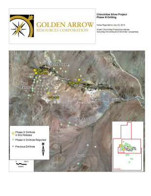 Golden Arrow Resources Corporation, Thursday, July 24, 2014, Press release picture