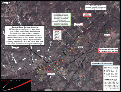 Redstar Gold Corp. , Thursday, December 11, 2014, Press release picture